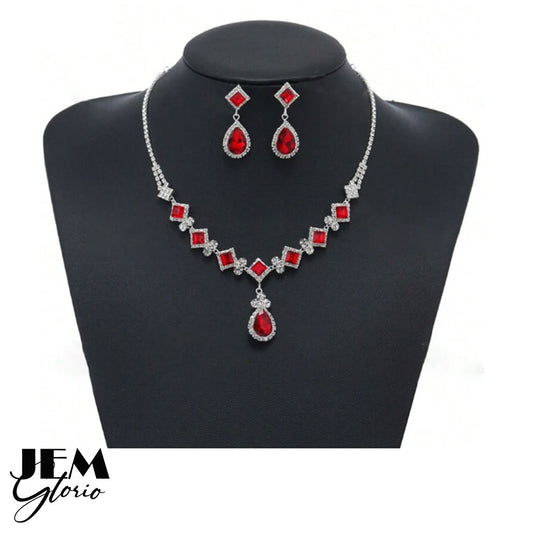 3 piece woman claw set earrings Necklace wedding set